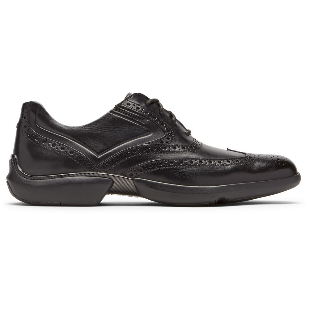 Rockport Lace Up For Mens Black - Total Motion Advance Wingtip - PK7135042